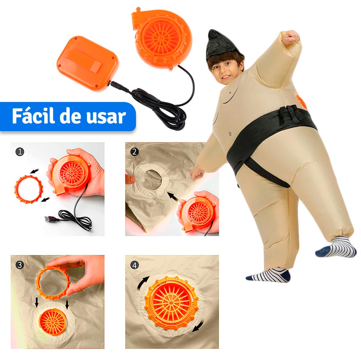 Disfraz Inflable De Sumo Niños