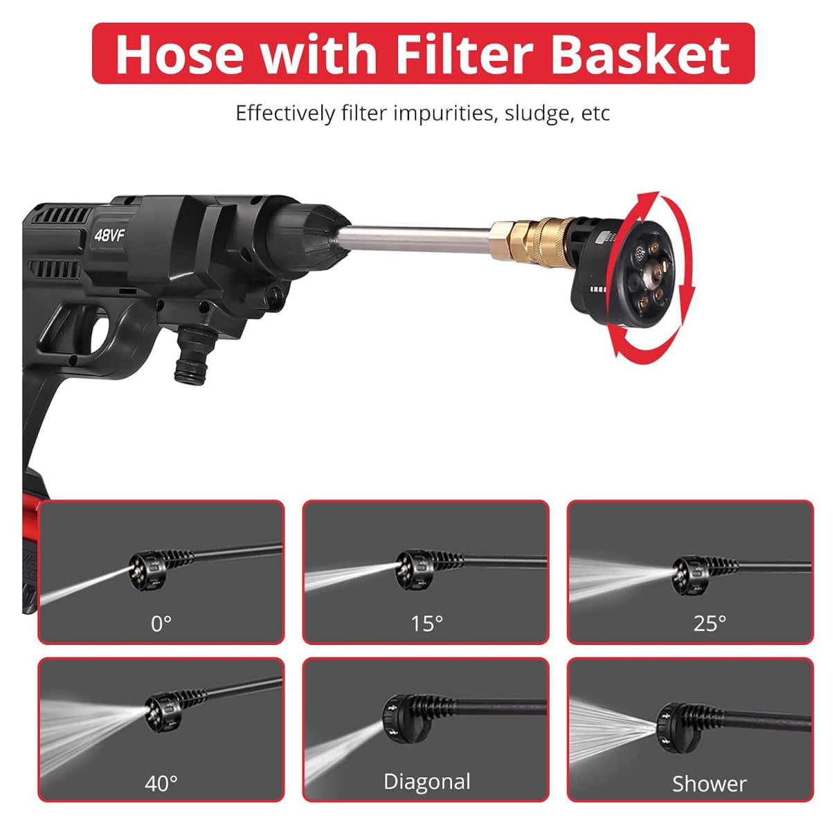 Hidrolavadora 6 en 1 Inalambrica portatil