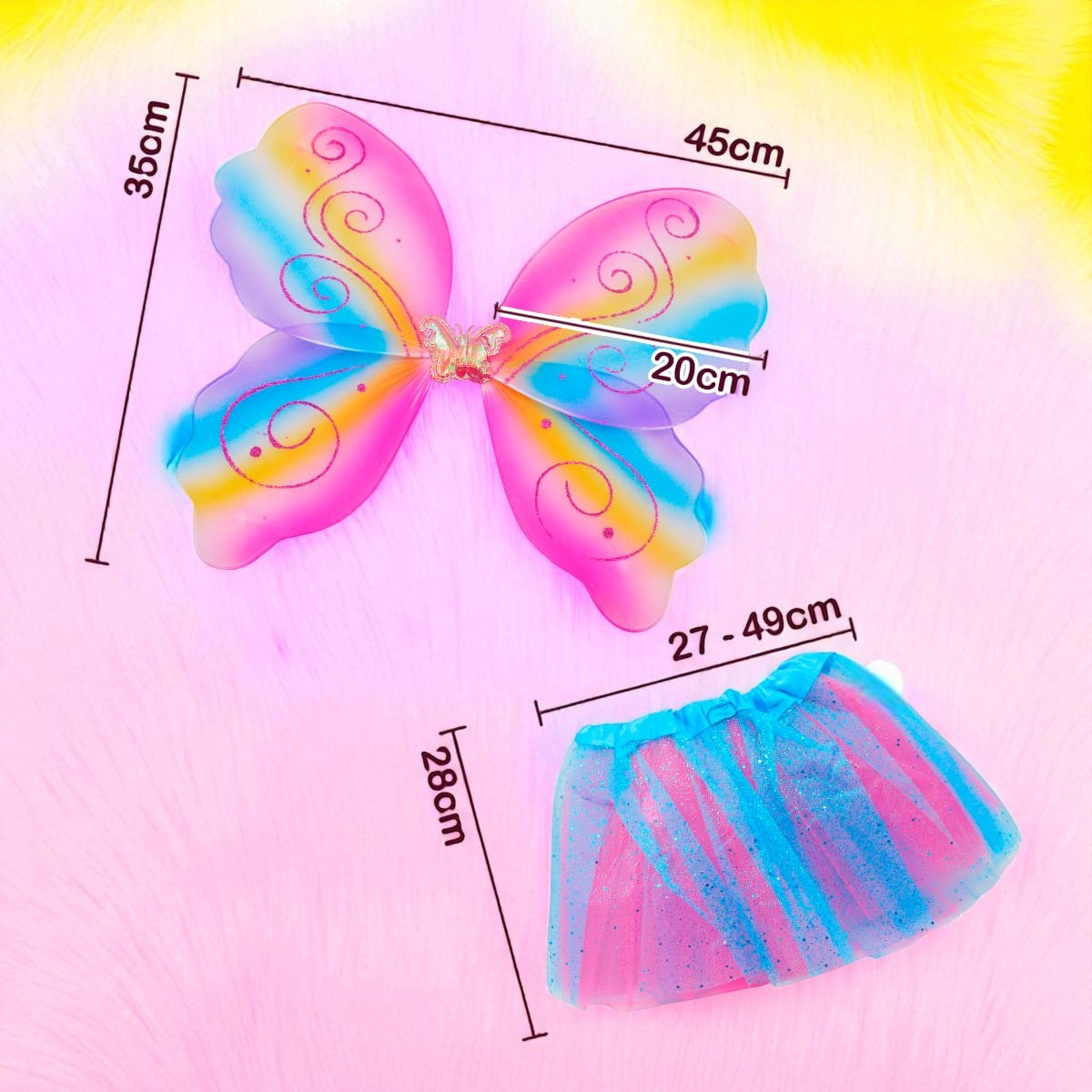 Disfraz Peludos Mariposa Tecnicolor