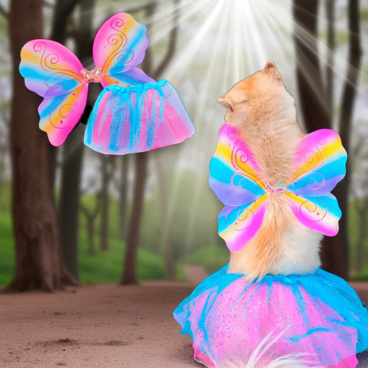 Disfraz Peludos Mariposa Tecnicolor