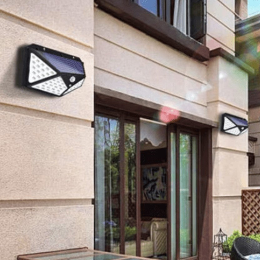 LAMPARA LED CON RECARGA SOLAR Y SENSOR