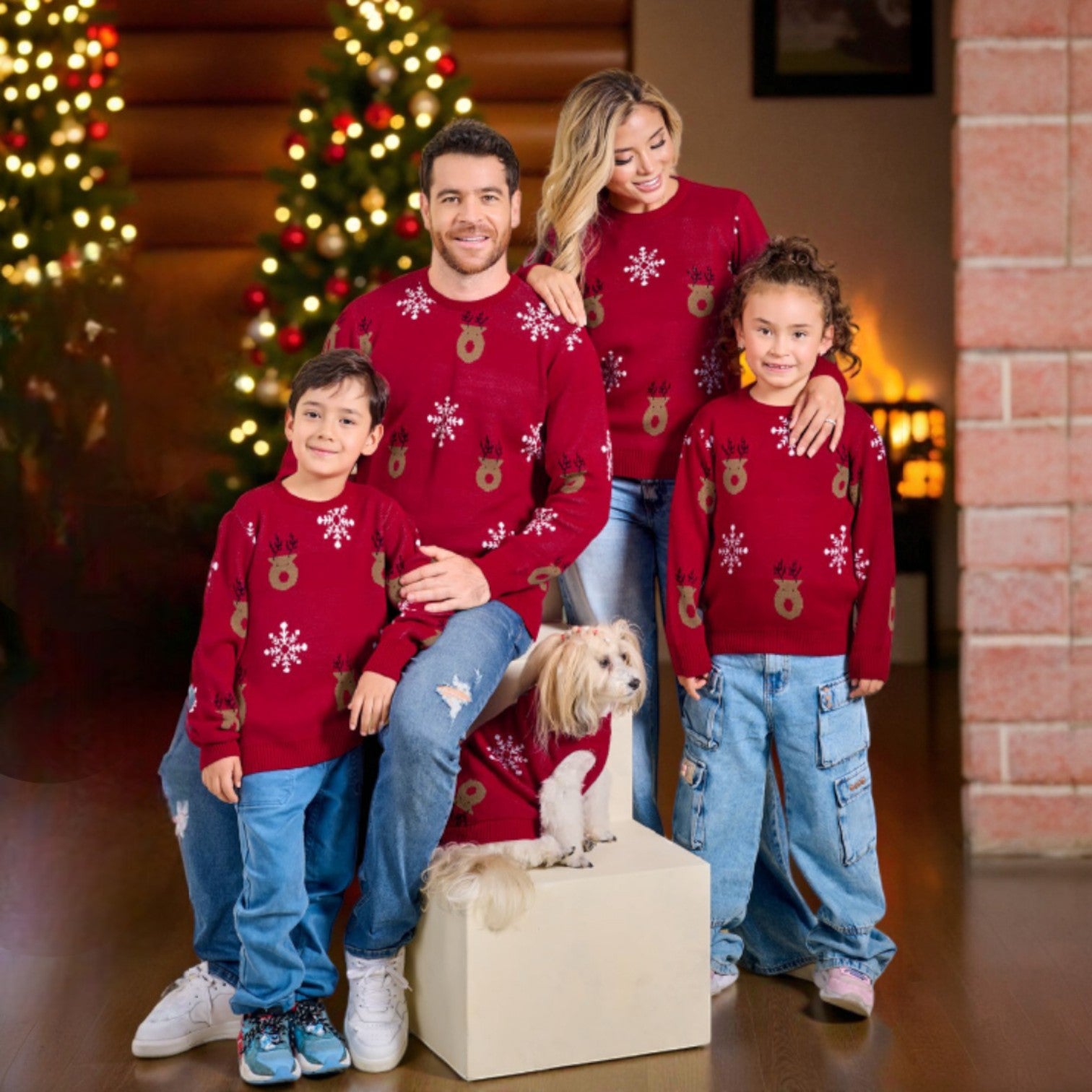 Sacos Navideños Renos & Copos Nieve