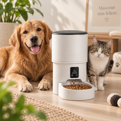Alimentador Automático para Mascotas con WiFi – 4 Litros