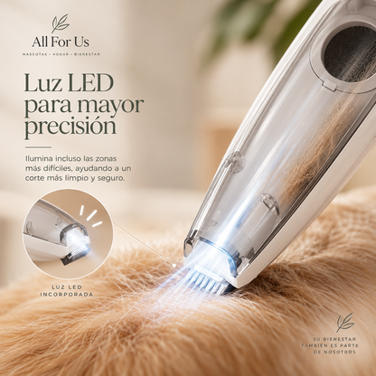 Peluquera para Patas Peludas Con Aspiradora