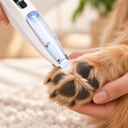Peluquera para Patas Peludas Con Aspiradora