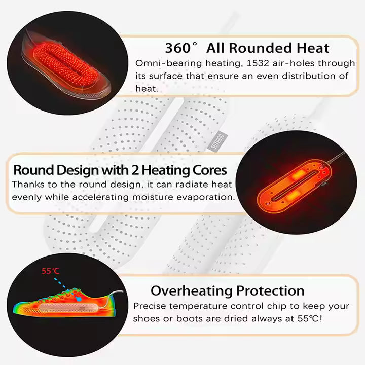 SECADOR ZAPATOS ELECTRICO PORTATIL DESODORANTE