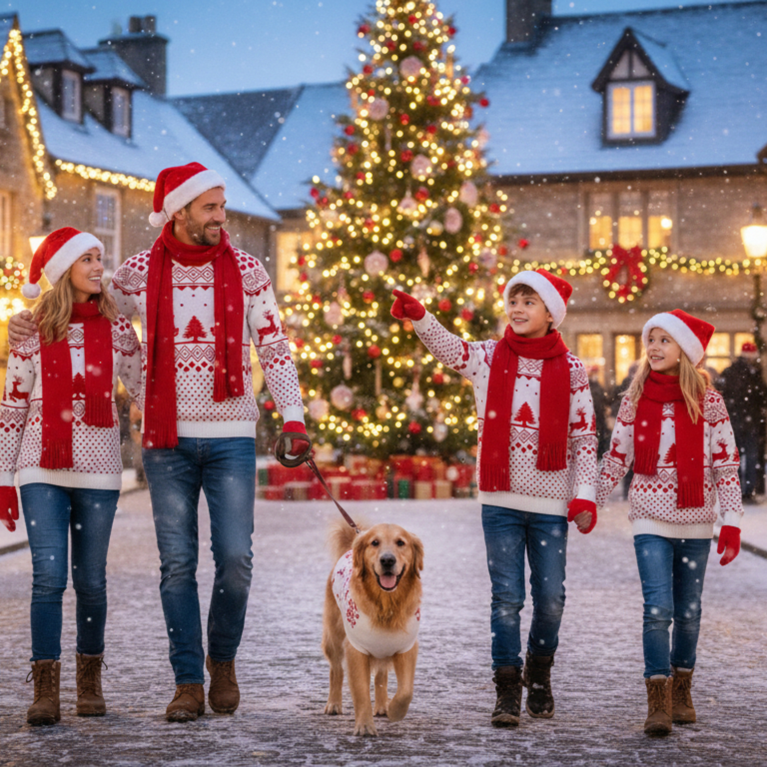 Sacos Navideños Renos & Pino