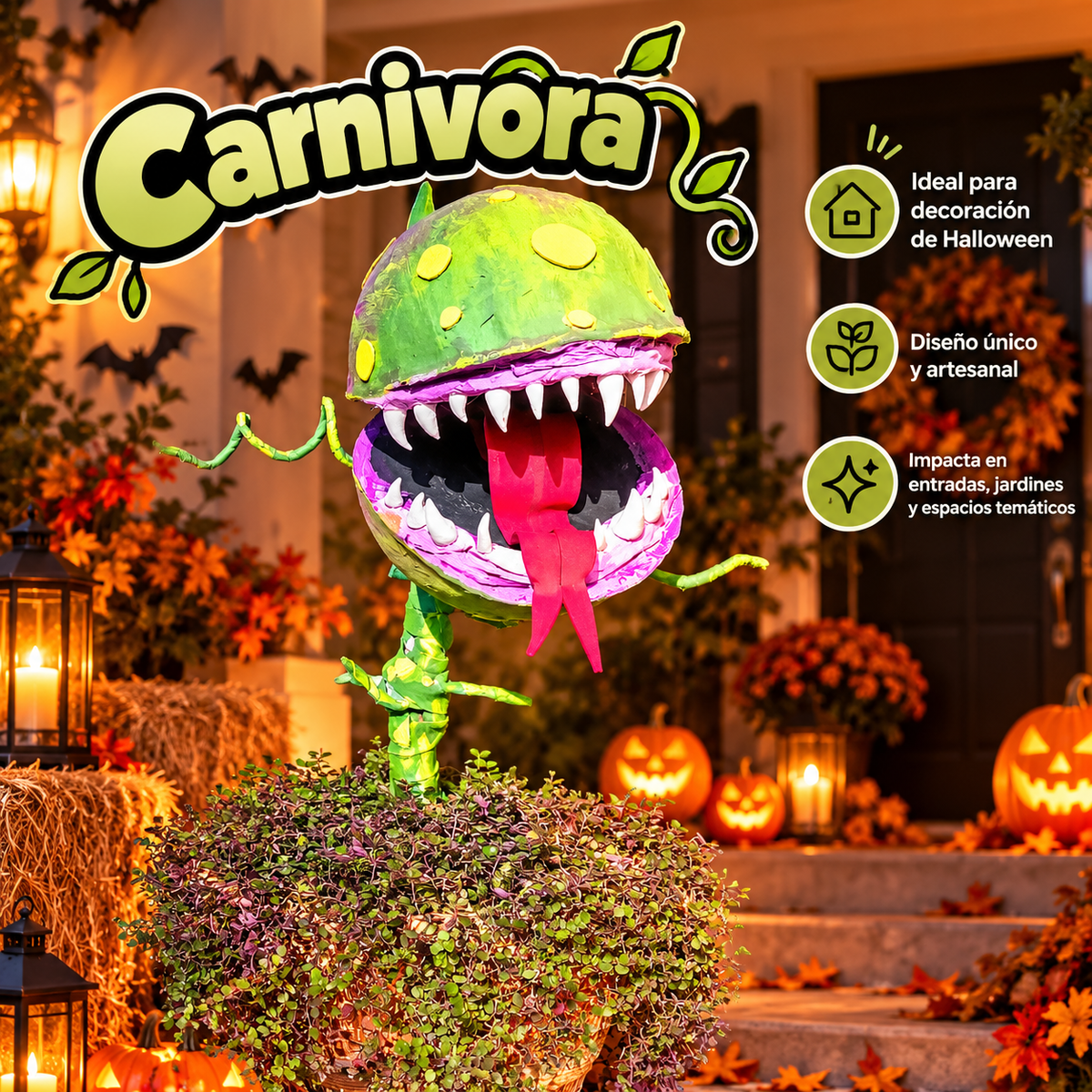 Carnívora Decorativa para Halloween