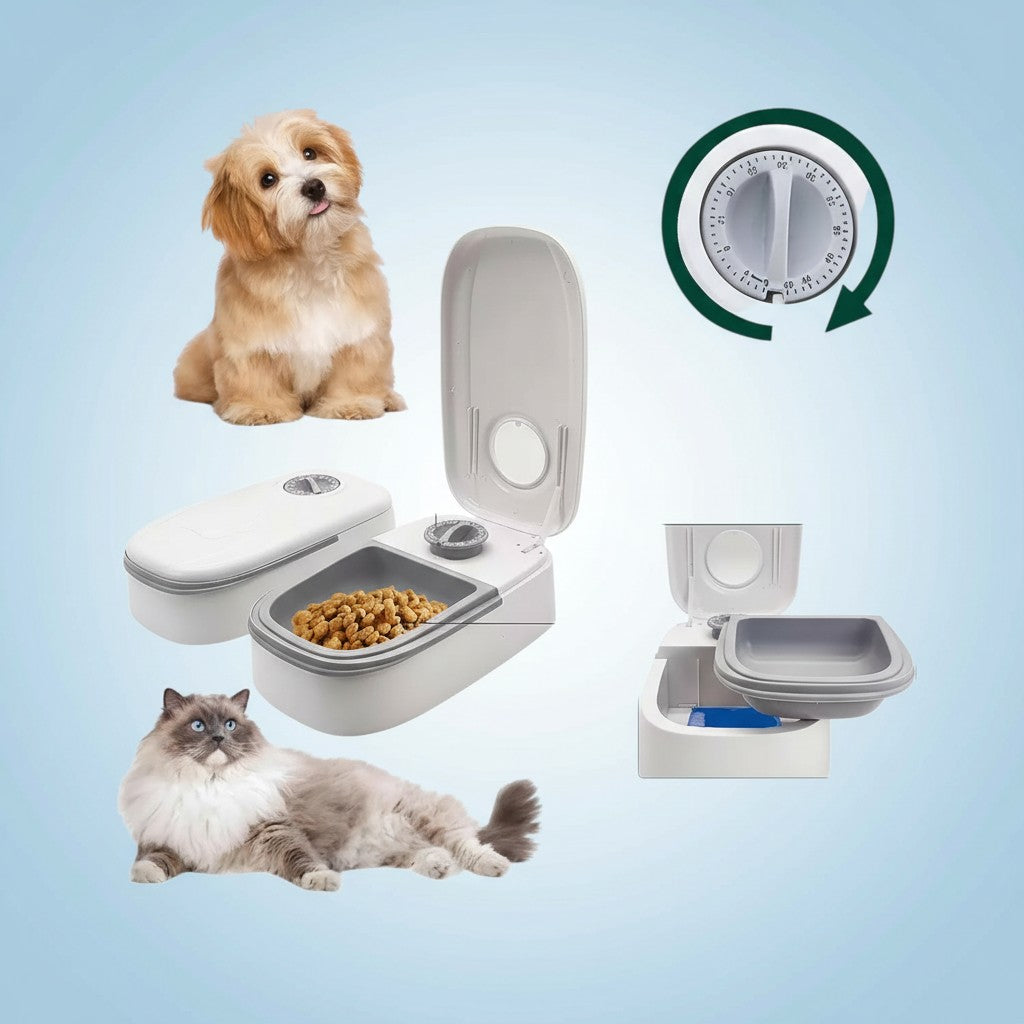 COMEDOR PARA MASCOTAS CON TEMPORIZADOR