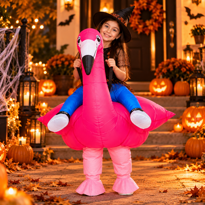 Disfraz Inflable de Flamingo para Niños 🦩