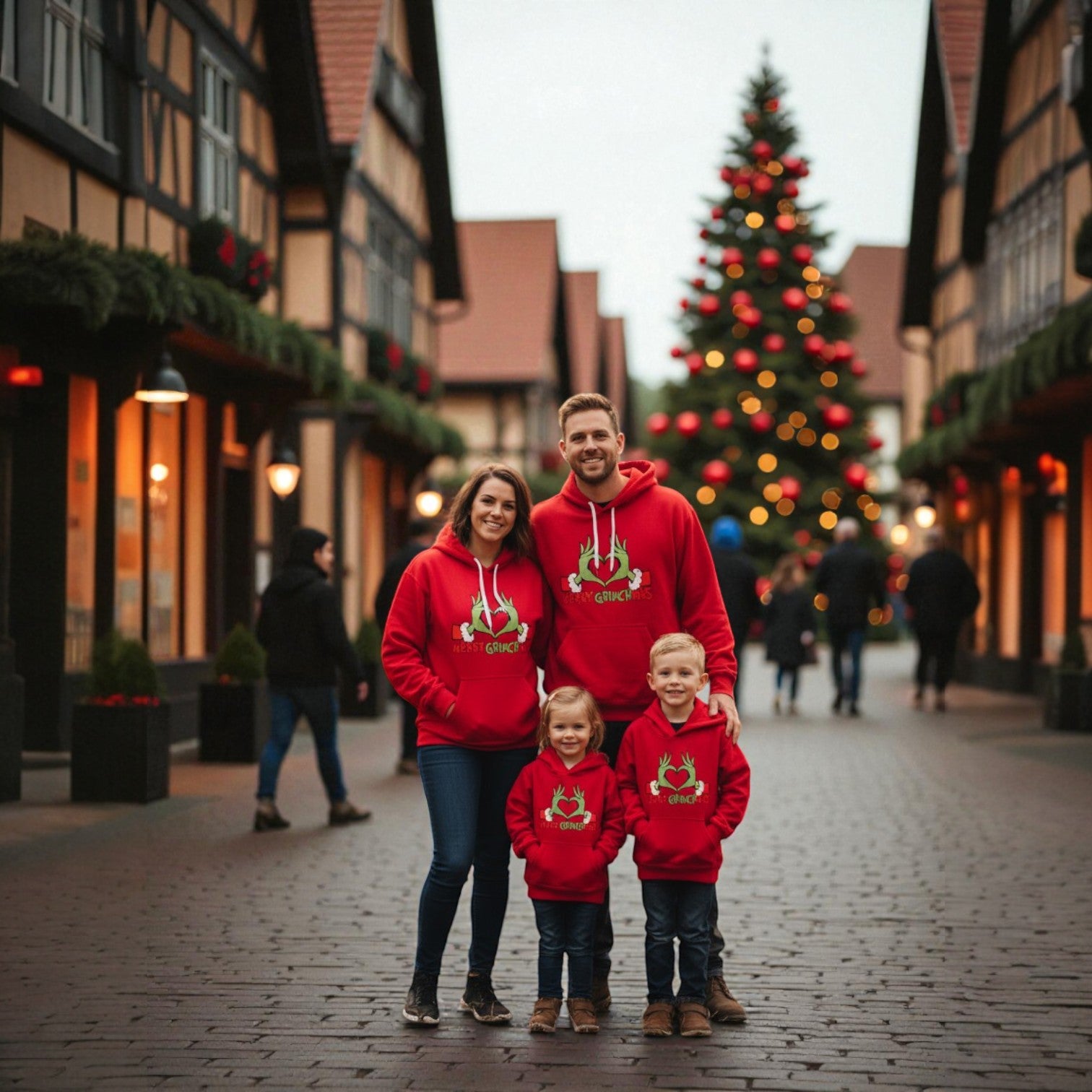 Hoodies Navideños Merry Grinchmas