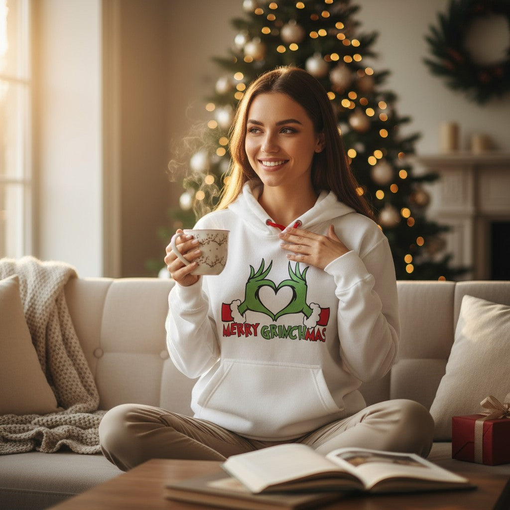 Hoodies Navideños Merry Grinchmas