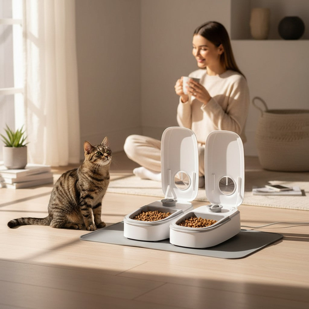 COMEDOR PARA MASCOTAS CON TEMPORIZADOR