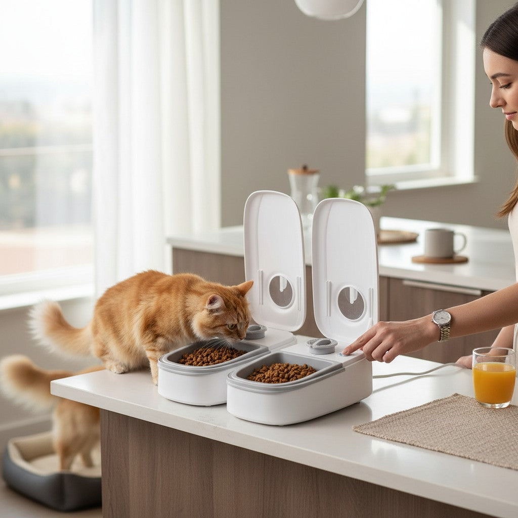 COMEDOR PARA MASCOTAS CON TEMPORIZADOR